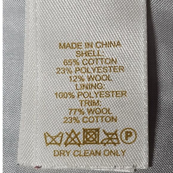 Kate Spade Black Evening Jacket D214 Black /Multi Trim Holiday Collarless Sz 12 - Picture 12 of 16